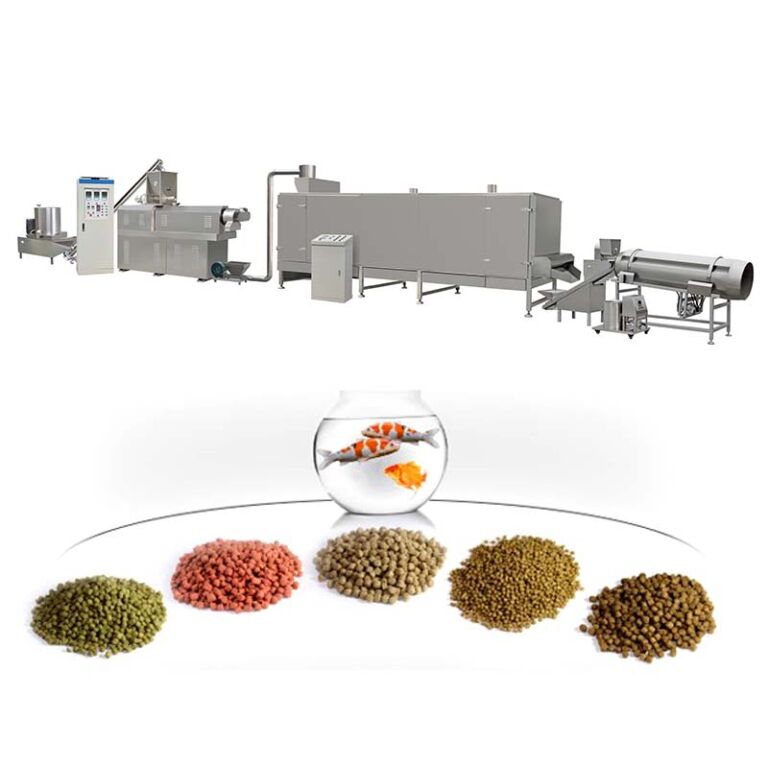 Línea de producción de alimentos para peces